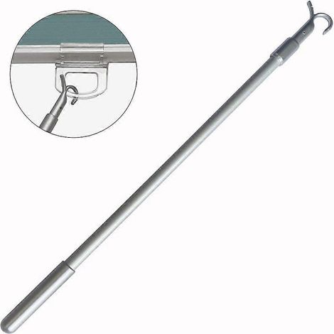 Tringle à rideaux en alliage d'aluminium, rideau de salle de bain multifonctionnel pour fenêtre ou porte (1/4)