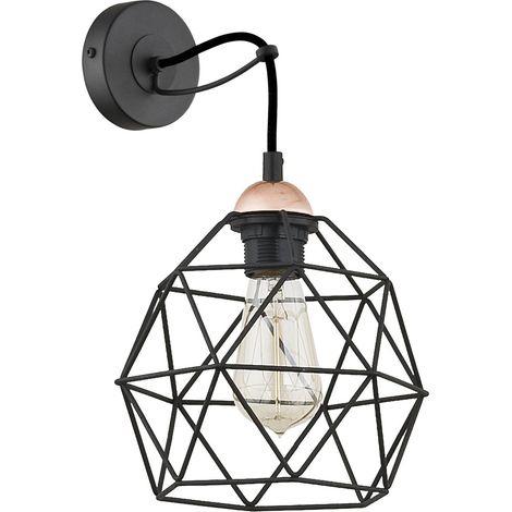 Wandlampe Modern Design in Schwarz Kupfer GALAXY (1/4)