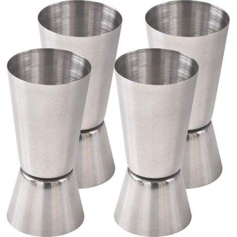 Cocktail Jigger, 15 & 30 ML Bar en acier inoxydable Jigger (Ensemble de 4) (1/5)