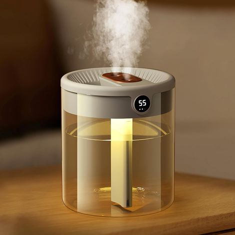 Umidificatore per camera da letto, umidificatore per piante 2L/20H, silenzioso da 36 dB, umidificatore automatico per camera da letto con luce notturna, umidificatore diffusore per piante da ufficio b (1/4)