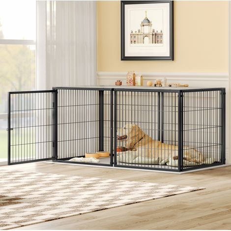 Cage pour chien modulable 160x80x80 cm avec porte - HAVRYA (1/5)