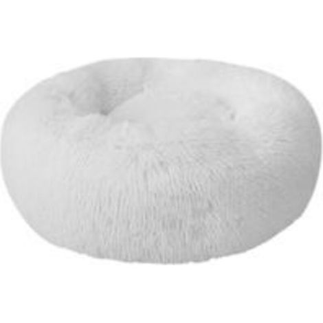 Nid d'animal, gris et noir, rond en peluche, diametre 40cm, blanc-Fei Yu (1/5)
