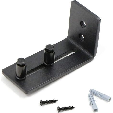 Guide de roulement pour porte coulissante - Avec 2 roulettes - Pour portes coulissantes - Noir，Superma (1/5)