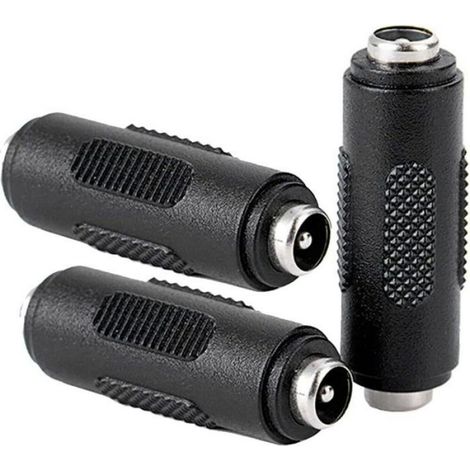 Connecteur Dc Femelle-Femelle 5.5x2.1 Mm - Pour Extension Alimentation Cctv Et Appareils Electroniques - Lot De 3 (1/5)