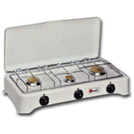 CF Parker Gasherd 5327C Weiß 3 Brenner für den Außenbereich