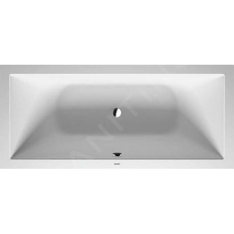 Baignoire rectangulaire DURASQUARE 180x80 version encastrée 2 RS we (1/2)