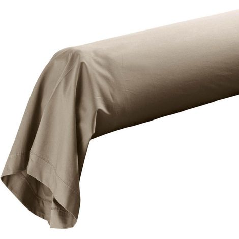 Taie de Traversin "Percaline" 85x185cm Sable (1/5)