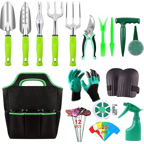 Ensemble de 11 outils jardin en alliage d'aluminium pour le jardinage (1/5)