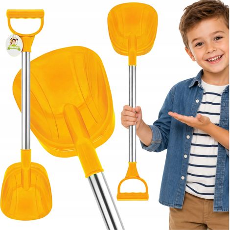 Pelle à sable pour enfants, idéale pour le jardin et la plage, grande, en métal massif, 50 cm (1/5)