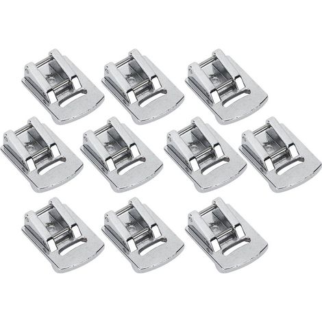 Set mit 10 Doppelstift-Nähmaschinenfüßen aus Edelstahl (1/5)