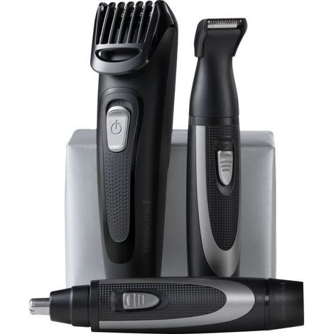 Kit pour la barbe - REMINGTON - The Works - Tondeuse auto-affûtée - Peigne réglable - Autonomie 45 min - USB (1/3)