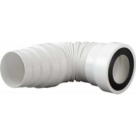 Siamp – Pipe WC souple extensible 25-55cm – Ø100 – Raccordement joint torique ou collage – Pour espaces confinés – Compatible avec diamètres 90/93/110mm