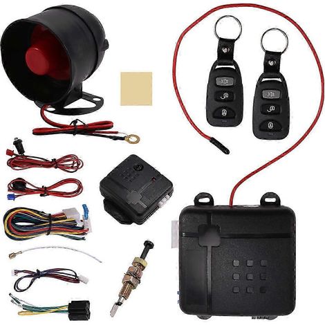 Dispositivo antirrobo universal unidireccional para coche con alarma sonora y luminosa. Control remoto antirrobo para coche. Edición de protección 0718.