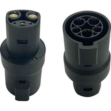 JATRHG Adaptateur de Chargement de Type 1 (J1772) vers Tesla 80A / 250V AC, Compatible avec Chargeur Mobile Tesla, Offrant une Charge Rapide pour les Modèles Tesla 3/Y/X/S