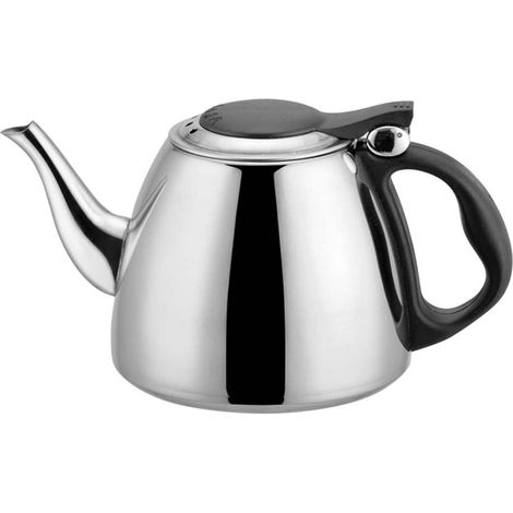 Bouilloire - Acier Inoxydable - 1,2 L - Fond Plat - Compatible Plaque À Induction - Pour Cuisine Bureau Maison (1/5)