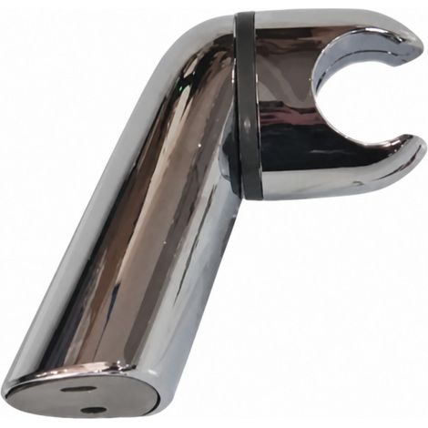Hoher Wandhalter für die Dusche aus verchromtem ABS.