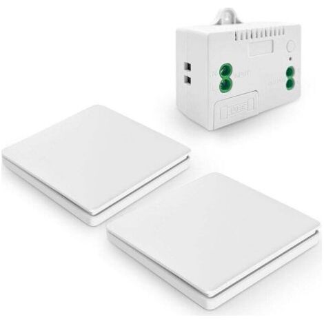 Self-powered, battery-free wireless switch, wireless remote control for lights and electrical appliances, waterproof and safe, can be installed directly in a bathroom-