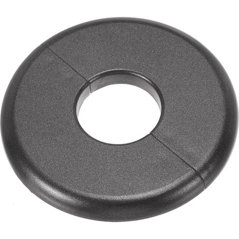 Plaque d'Écussons Auto-Adhésive Ronde en ABS 28mm, Couverture Murale pour Tuyau d'Eau, Cache Mitigeur Douche Boucles Rosace Robinet Chauffage Plomberie Mural, Gris (1/5)