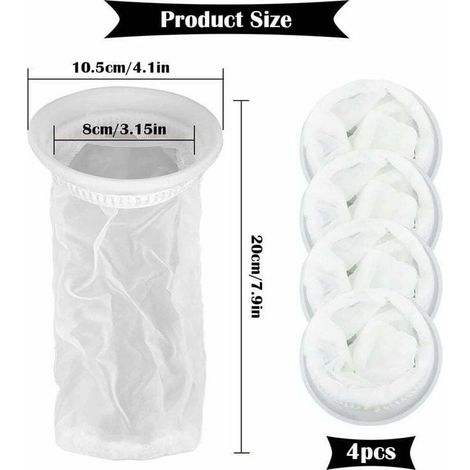 Lot de 4 Filtres à Eau de Pluie pour Réservoir IBC 1000 litres, en Nylon avec Raccord pour Couvercle IBC (1/5)