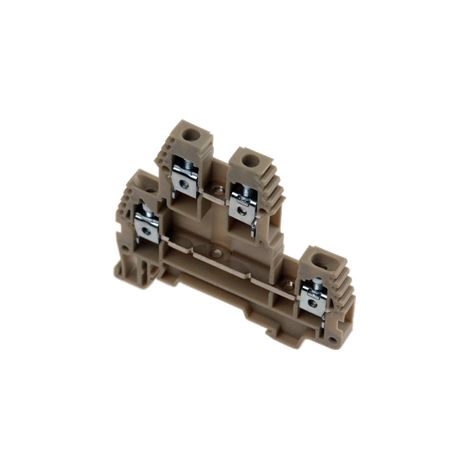 Borne de jonction double étage beige 4 mm ERD4BEIGE