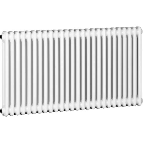 Traditional White 2 Column Radiators 600mm high 1384 mm wide (1/2)