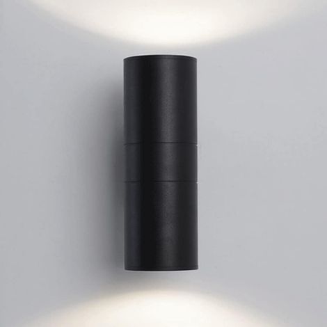 Applique murale extérieure étanche, applique murale en aluminium moulé sous pression avec lentille optique, éclairage LED moderne vers le haut et vers le bas, appliques murales extérieures, lampe d'am (1/5)