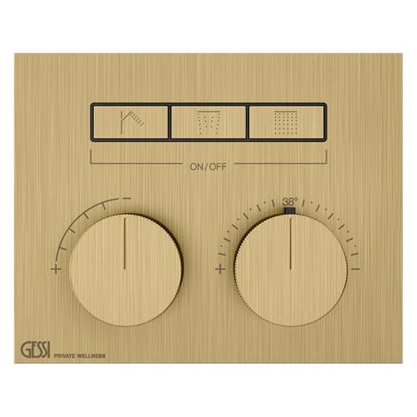 Gessi HI-FI, Fertigmontageset Unterputz-Thermostat mit