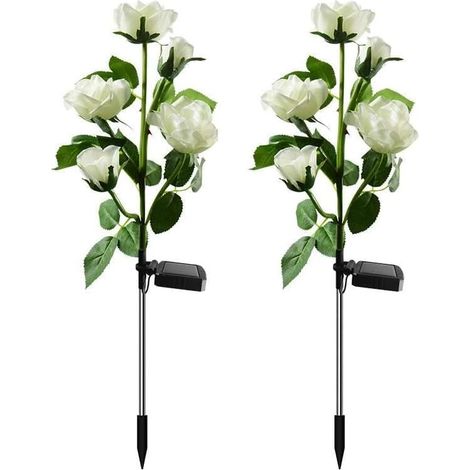 2 ampoules LED tournesol, ampoules à fleurs, ampoule à insert rose, ampoules de jardin extérieur, décoration, veilleuse, blanc - AquaForge (1/5)