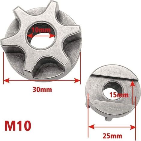 Engrenage de tronçonneuse M10 / M14 / M16 100/115/125/150/180 pignon de remplacement pour meuleuse d'angle pour support de scie à chaîne accessoires d'outils électriques (1/3)