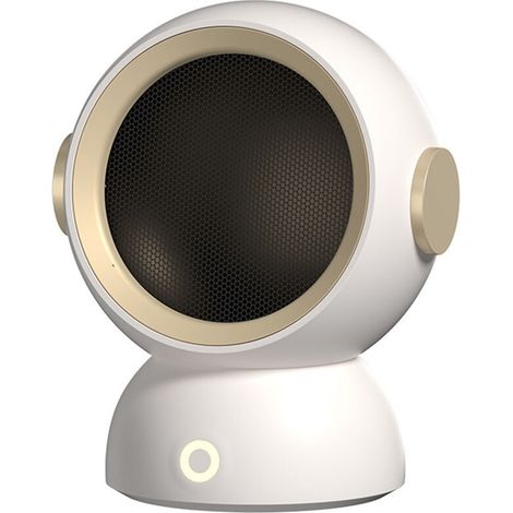 Mini radiateur soufflant, radiateur électrique d'appoint en céramique PTC, radiateur portable 1200 W avec 2 réglages de chauffage, protection contre la surchauffe, petit radiateur de table (blanc) (1/5)