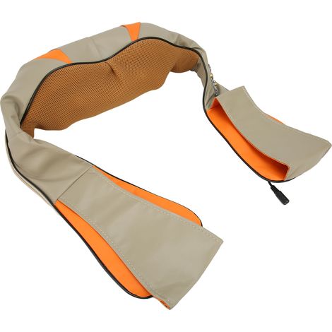 Coussin de massage électrique chauffant pour la nuque et les épaules, à pétrissage profond et en forme de U, pour tout le corps (100-240 V, prise britannique). (1/5)