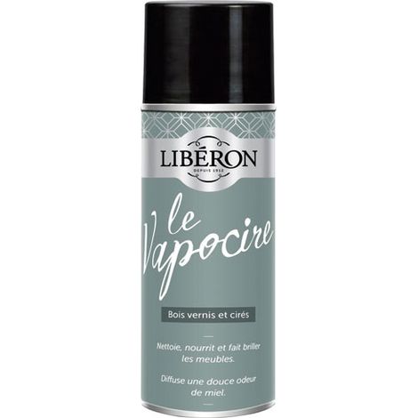LIBERON - Cire express vapocire bois vernis et cires aérosol 400ml (1/2)