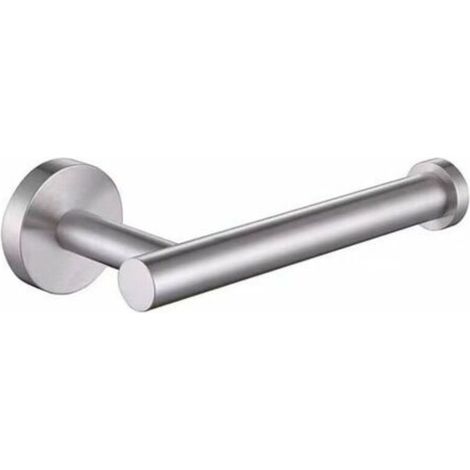 Promotional wall-mounted toilet paper holder in polished 304 stainless steel, silver