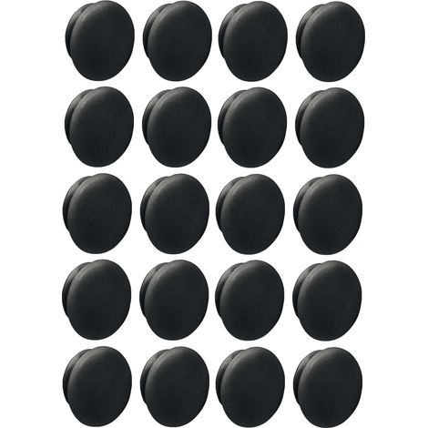 Cyclingcolors – Lot de 20 bouchons plastiques noirs 10mm x 13mm – Protection cache vis universel – Pour applications variées (1/2)