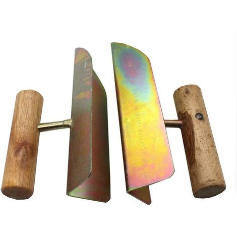 Truelle d'angle intérieure, outil de nettoyage d'angle, truelle d'angle extérieure, spatule, outils de maçonnerie et de carrelage, 2 truelles d'angle (1/5)