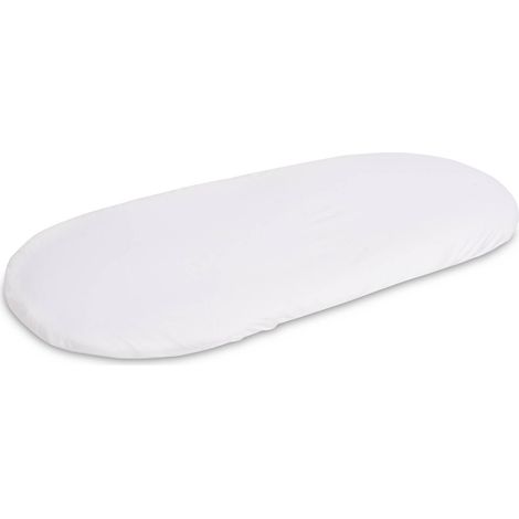Lenzuolo per culla in jersey bianco 90x40 cm (1/3)
