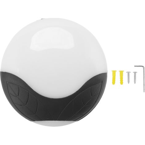 murale LED 8W 3000K étanche ronde en aluminium et