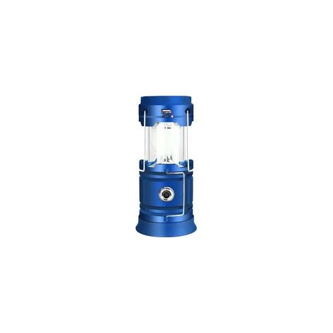 Cette lampe de sol extérieure possède deux sources d'alimentation et est un accessoire indispensable pour les activités de plein air. (1/4)