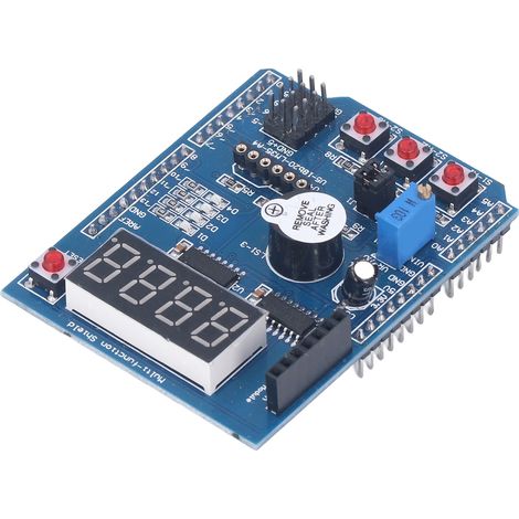 Panneau d'extension multifonction MCU XD-203 avec affichage numérique à 4 chiffres pour module de développement (1/5)