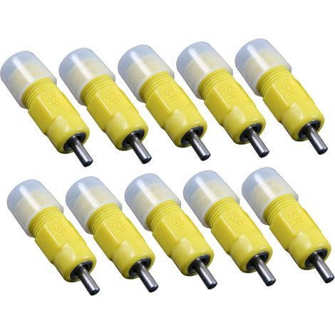 10pièces Distributeur Eau Automatique pour Oiseaux Et Volaille Abreuvoir à Mamelon pour Poules Canards Et Cailles Pratique Et Facile à Installer (1/5)