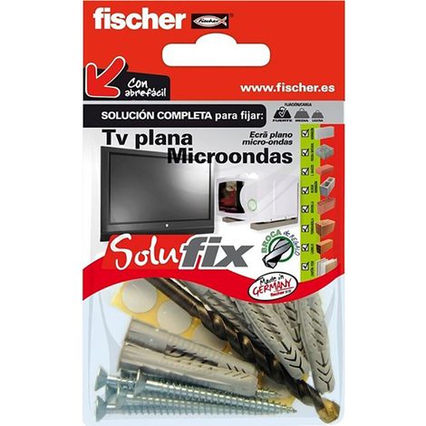 Kit de fixation TV plat/micro-ondes Solufix (1/2)