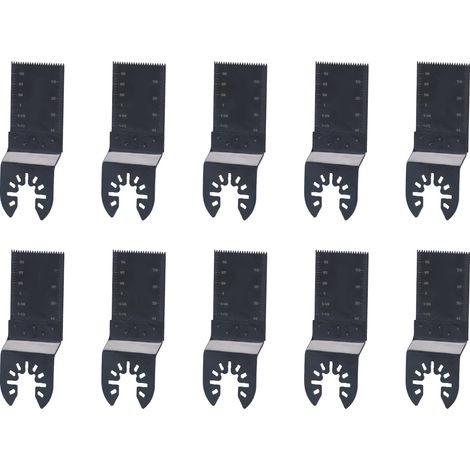 Lot de 10 lames de scie oscillante à dégagement rapide en acier haute vitesse, universelles pour outils électriques, 34 mm (1/5)