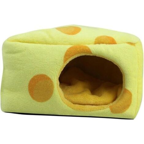 Weiches Plüsch-Hamsternest – Warmes und atmungsaktives, kuchenförmiges Bett für kleine Nagetiere zur Stressreduzierung und Verbesserung des Schlafs (1/5)