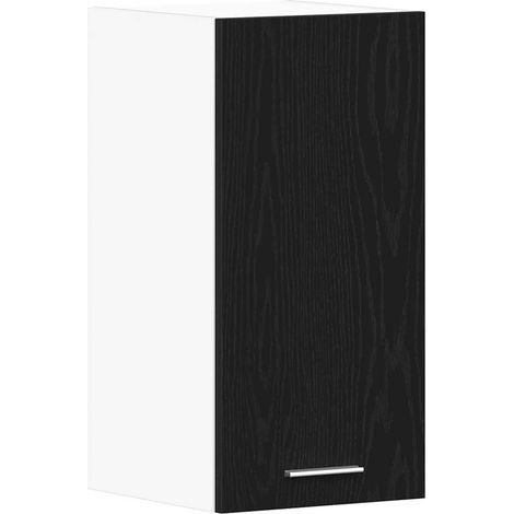 Hängeschrank Schwarz Eichen-Optik 30x31x60 cm Holzwerkstoff vidaXL