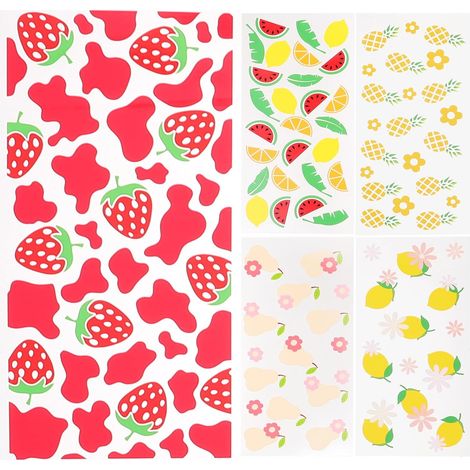 5 Sheets of Glass Tumbler Stickers Delicate Design and Heat (1/5)