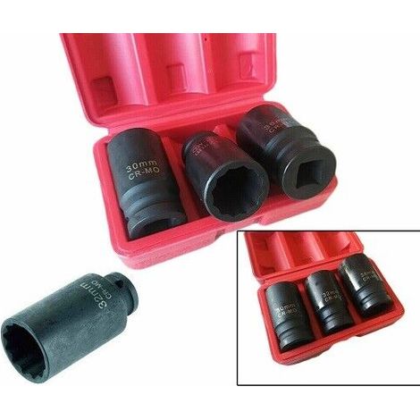 SET CHIAVI A BUSSOLA A IMPATTO RINFORZATE 1/2" MILLERIGHE 3PZ 30-32-36MM (1/3)