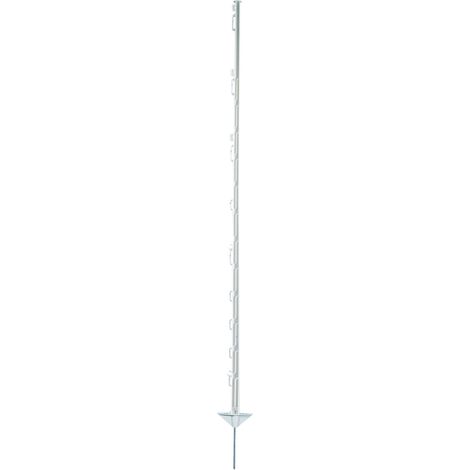 Electra Kunststoffpfahl 150 cm mit Doppeltritt - weiß - 40 Stück Weidezaunpfähle