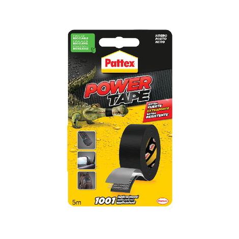 NASTRO ALTA RESISTENZA POWER TAPE PATTEX - NERO MM 50 ML  5- 3 pezzi