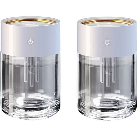 Humidificateur Transparent de Capacité de 2 L USB Silencieux avec Lampe LED Diffuseur D'Huiles Essentielles Ultrasoniques et D'Arômes (1/5)