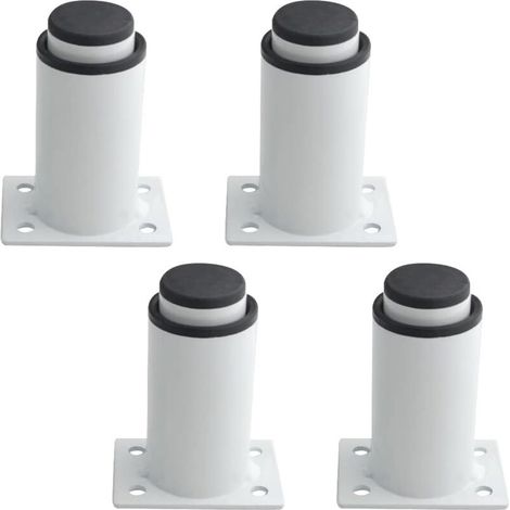 4Pcs Adjustable Furniture Legs Heavy Duty Metal Furniture Legs for Table Bed Sofa (80mm-120mm, White)